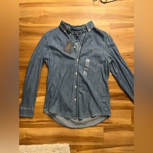 NWT Polo Ralph Lauren Denim button up youth XL 18-20